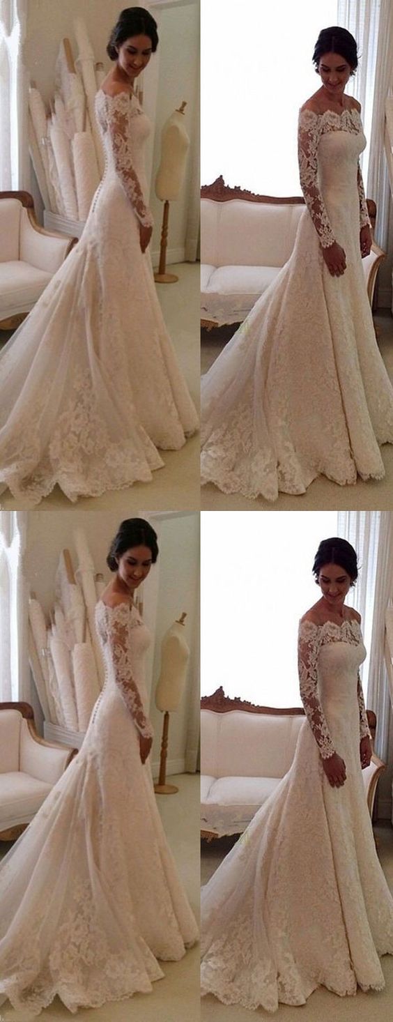 long sleeve bodycon wedding dress