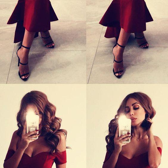 Fashion Off-The-Shoulder Sweetheart Mermaid Evening Dress Sequins With Ruffles